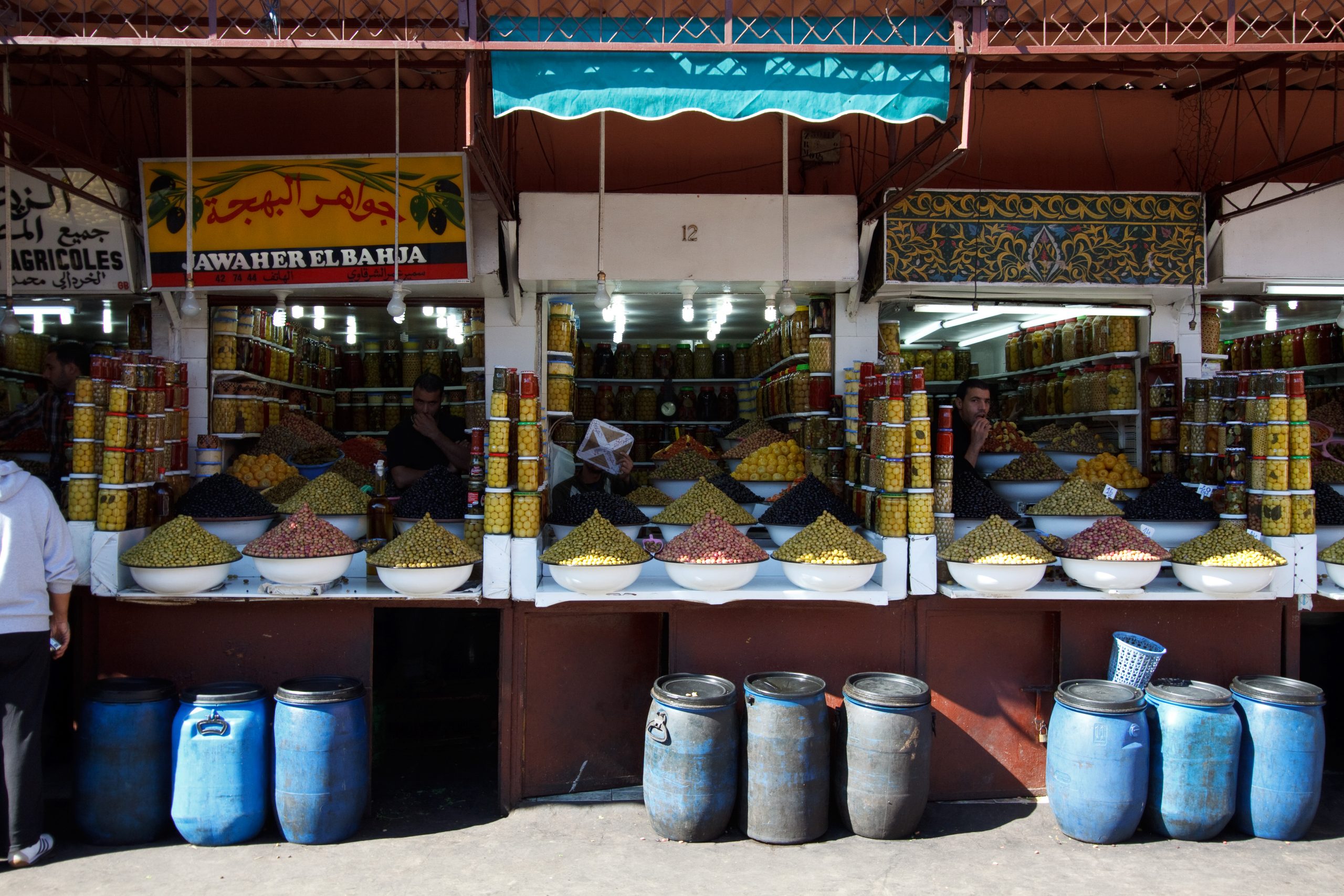 Olive stalls - Marrakech -  - Morocco