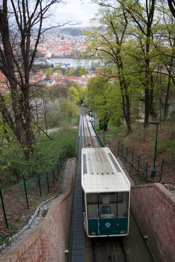 Petrin Hill funicular railway - Prague -  - Czech Republic
