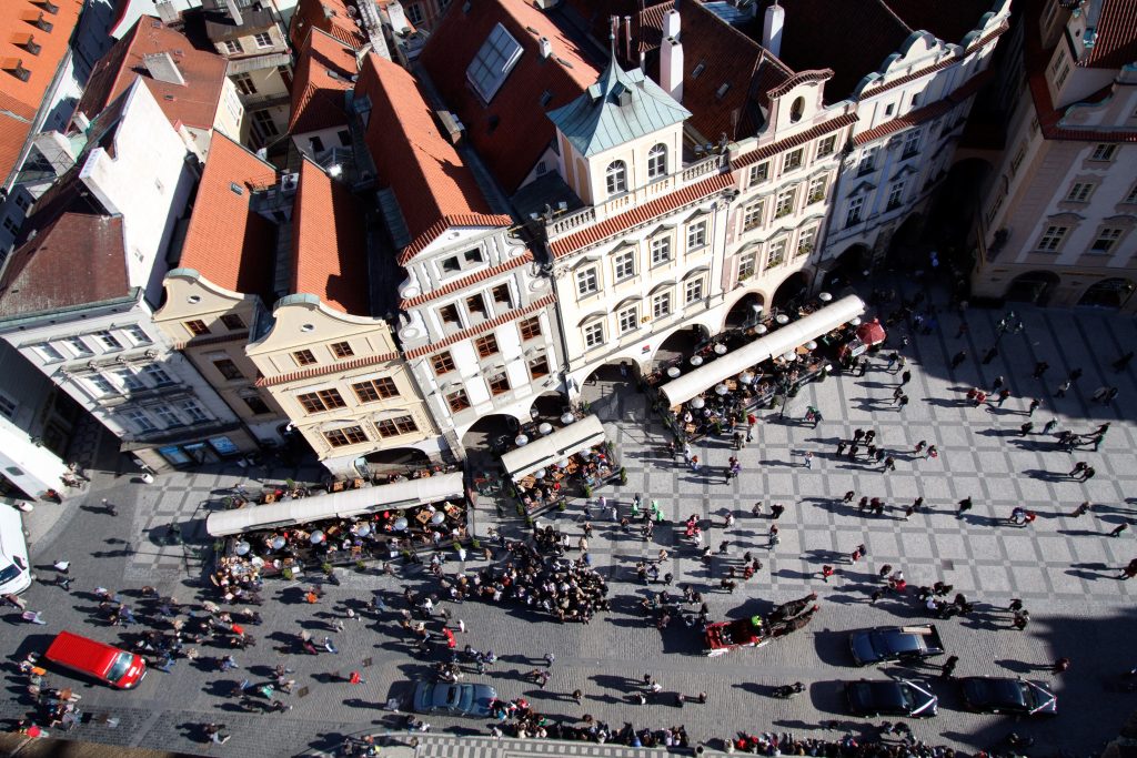 Old Town Square from the Old Town Hall tower - Prague -  - Czech Republic