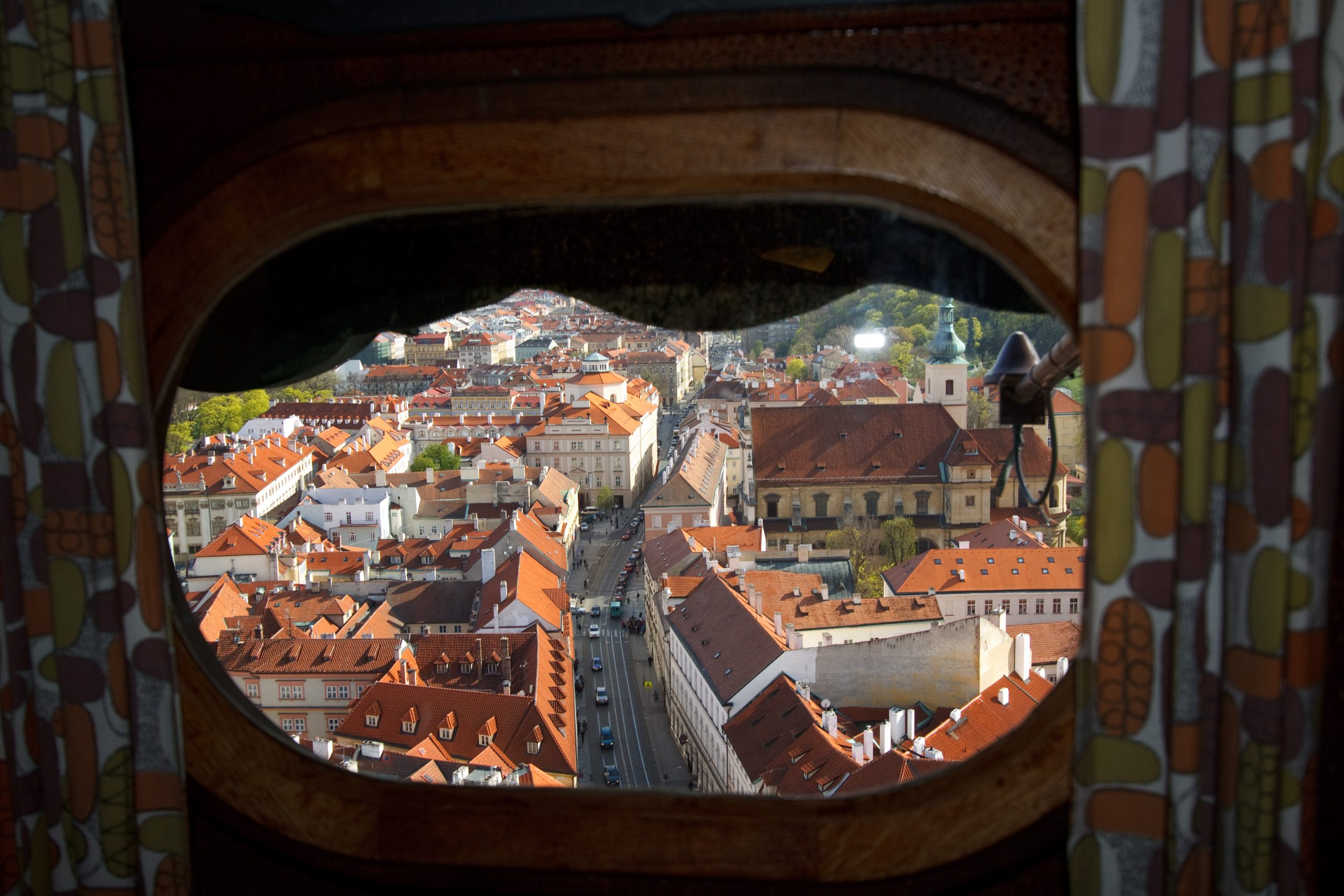 State Secret Police lookout post, St Nicholas Church tower - Prague -  - Czech Republic