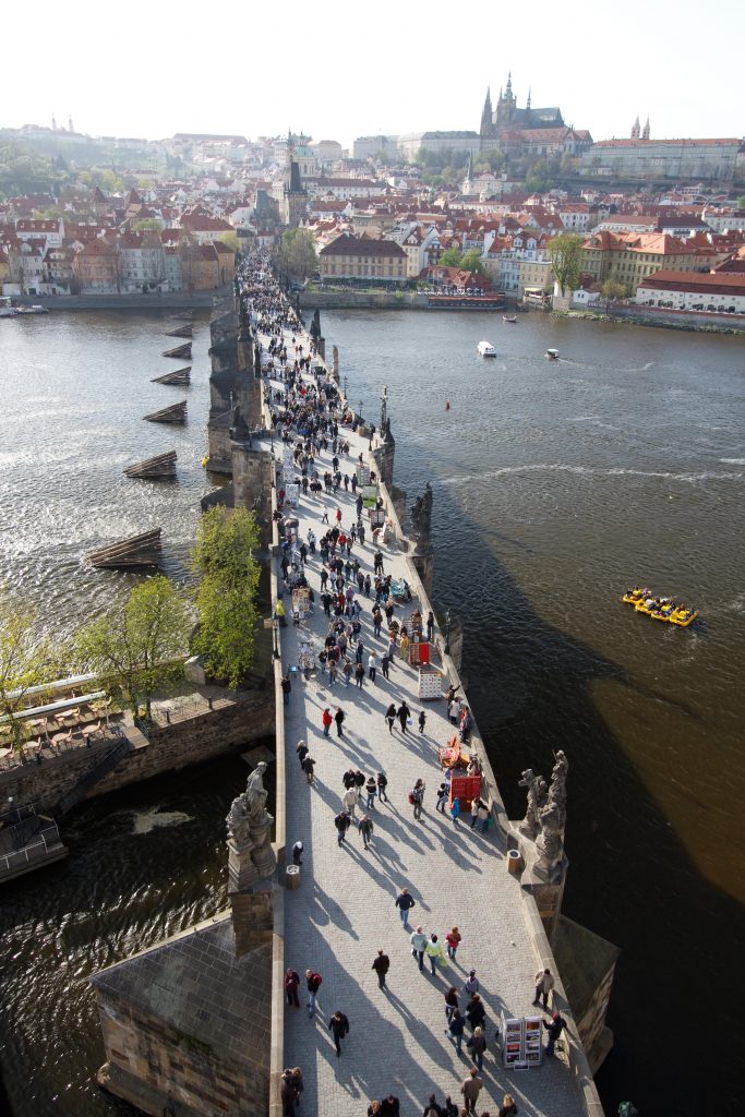 View of Charles Bridge from the Old Town Bridge Tower - Prague -  - Czech Republic