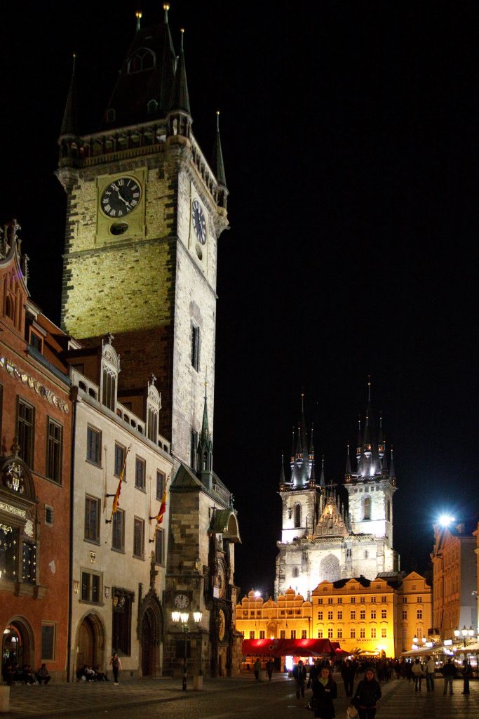 Old Town Square at night - Prague -  - Czech Republic