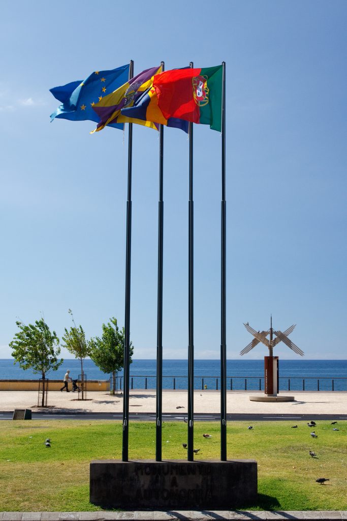 Flags on the seafront - Funchal - Madeira - Portugal