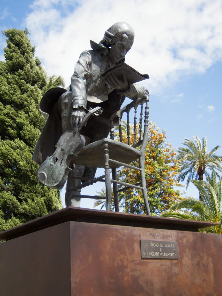 Mozart statue - Seville - Andalucia - Spain