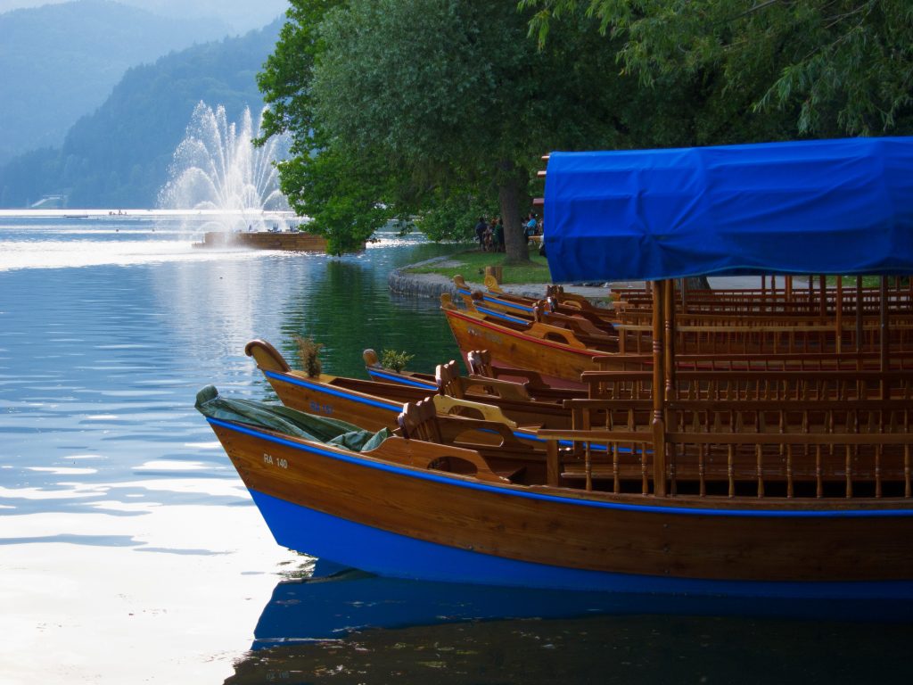 Pletna boats on Lake Bled - Bled -  - Slovenia