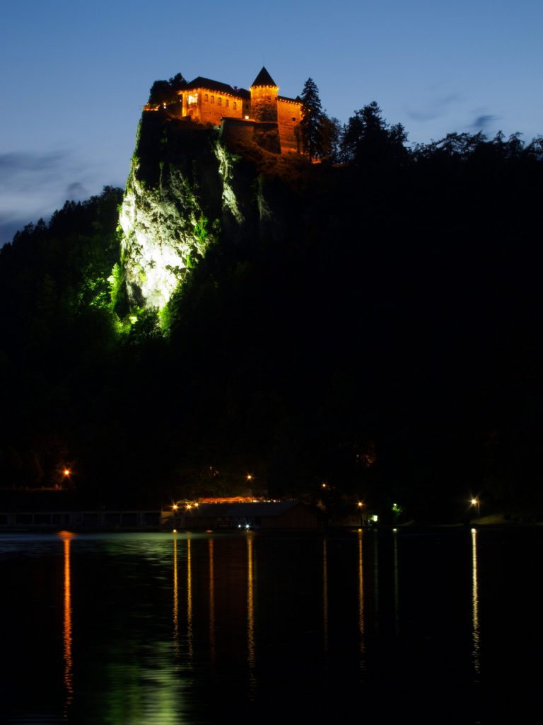 Bled Castle at night - Bled -  - Slovenia