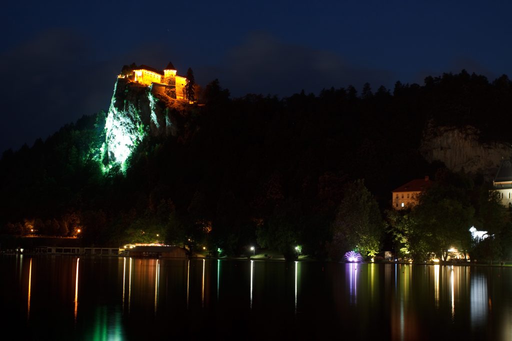 Bled Castle at night - Bled -  - Slovenia