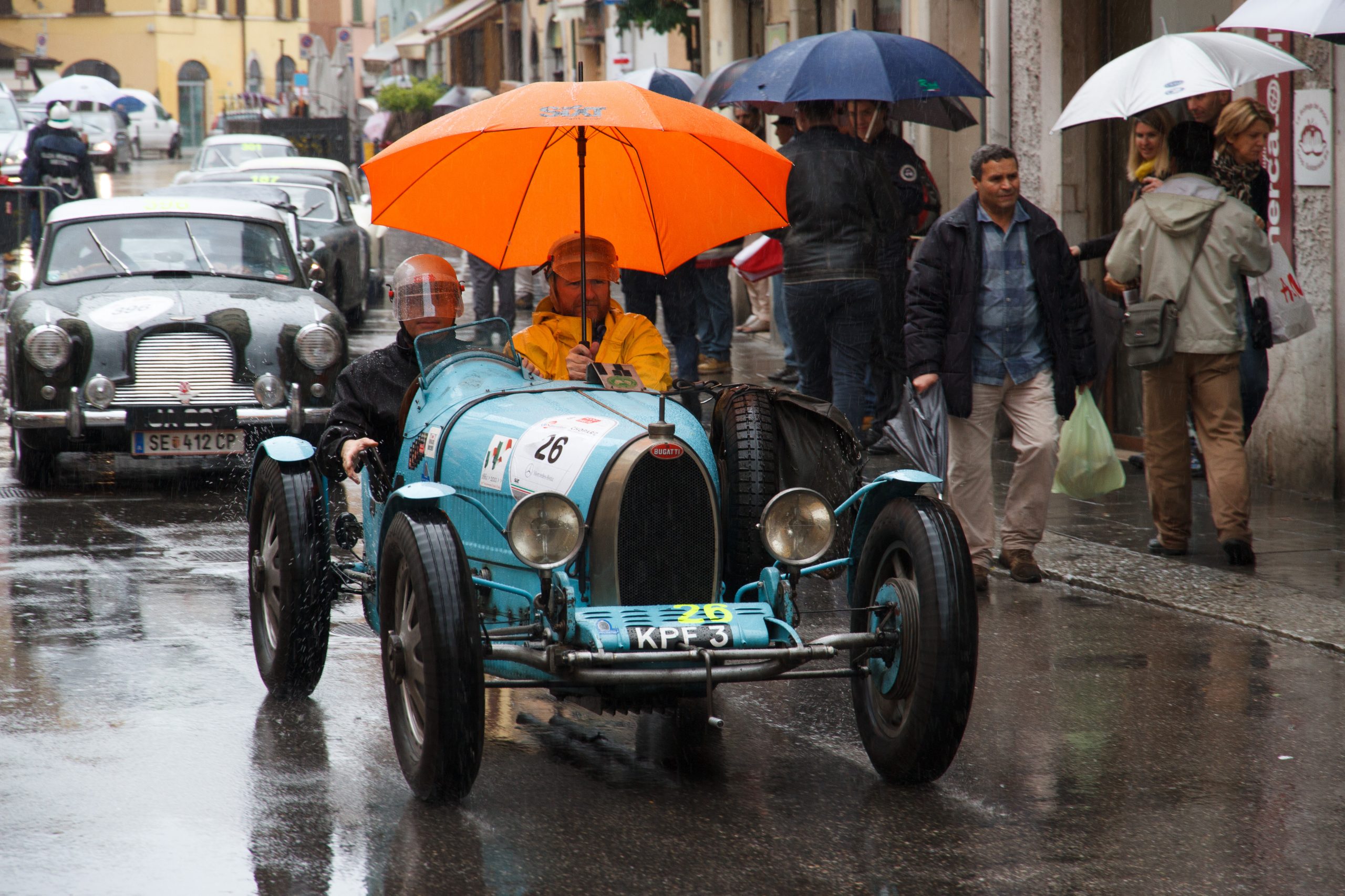 Mille Miglia cars - Brescia - Lombardy - Italy