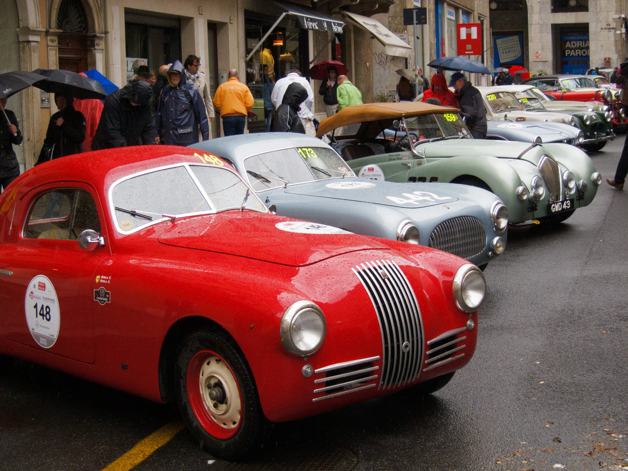 Mille Miglia cars - Brescia - Lombardy - Italy