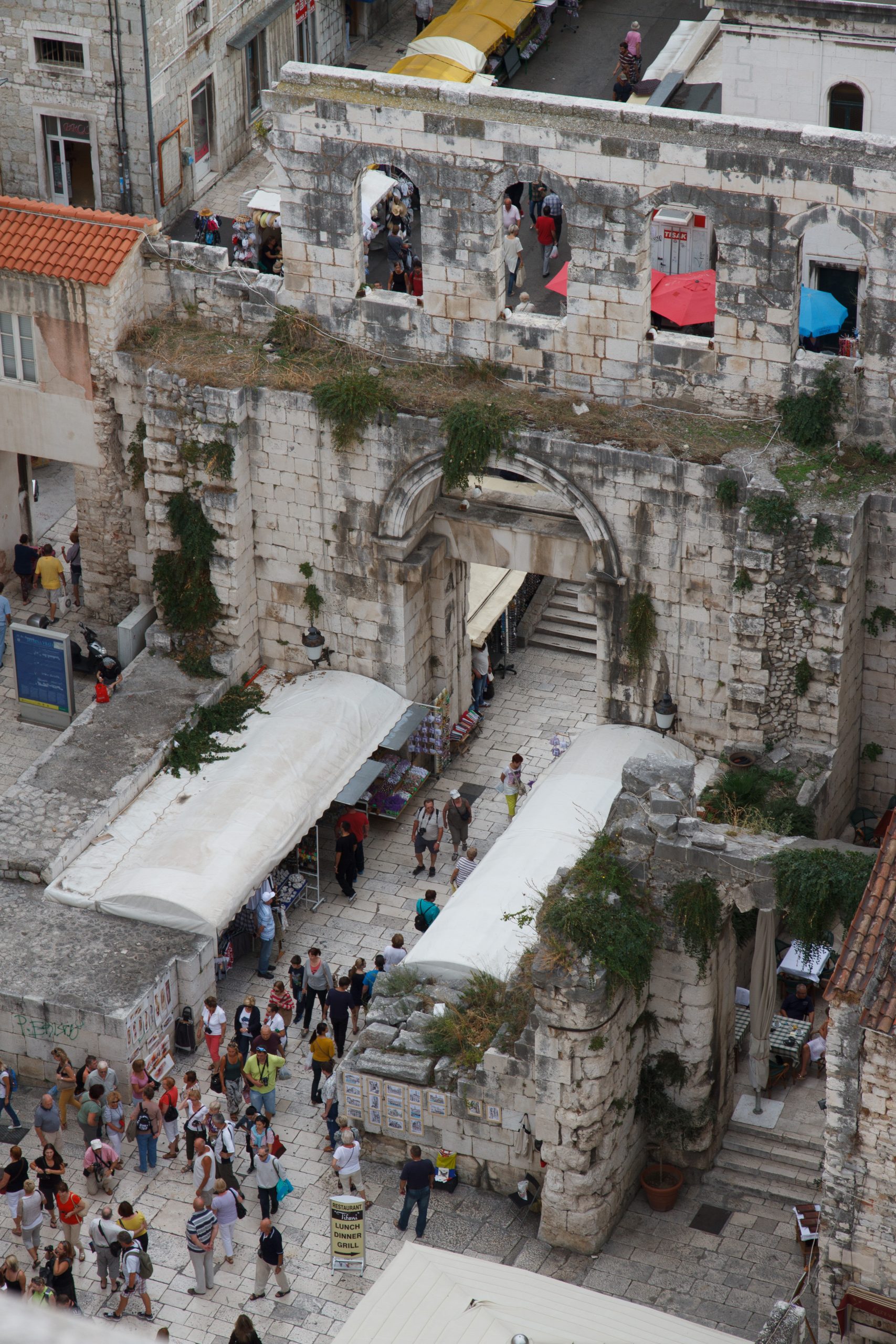 View from the campanile of the cathedral of St Domnius - Split - Dalmatia - Croatia
